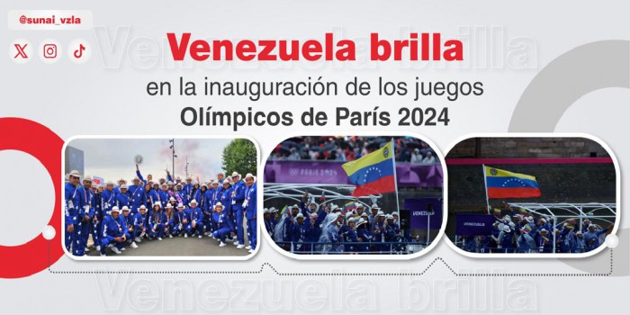 Venezuela brilla en la inauguración de los Juegos Olímpicos de París 2024