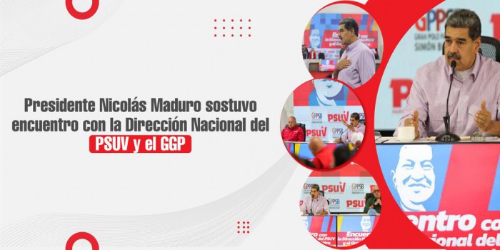 Presidente Nicolás Maduro sostuvo encuentro con la Dirección Nacional del PSUV y el GGP