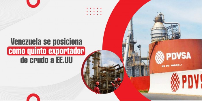 Venezuela se posiciona como el quinto exportador de crudo a EE.UU