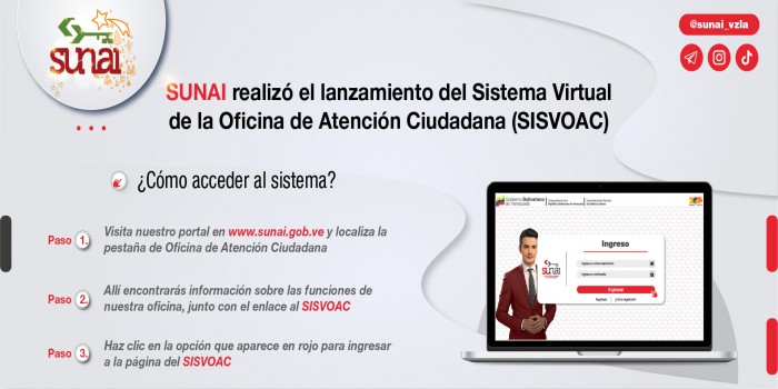 SUNAI realizó el  lanzamiento del Sistema Virtual de la Oficina de Atención Ciudadana